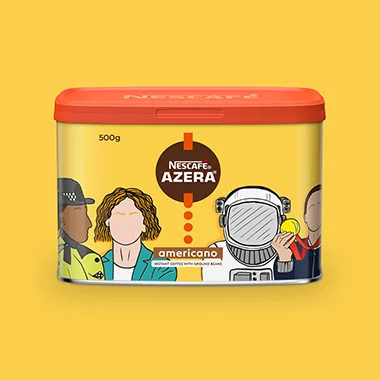 NESCAFÉ AZERA by design 500g tin titled: The future is female