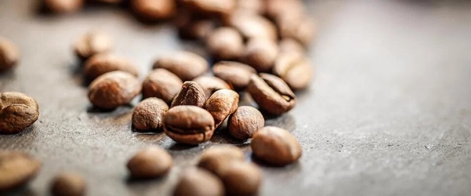 Sprinkled coffee beans