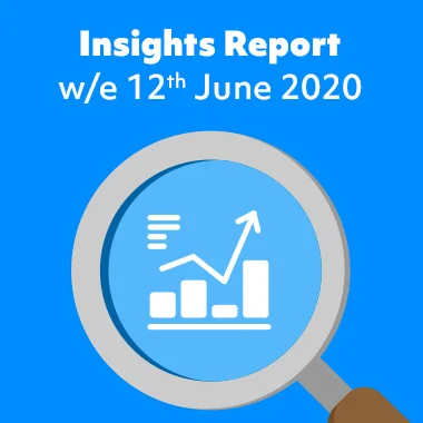 Magnifying glass bringing clarity to an insight data graph