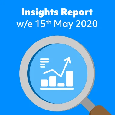 Magnifying glass bringing clarity to an insight data graph