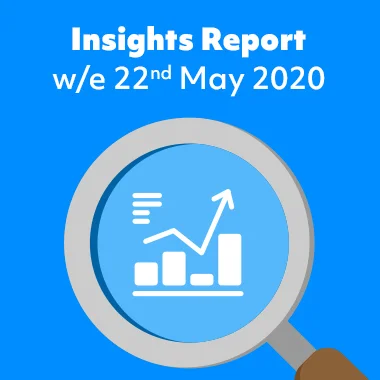 Magnifying glass bringing clarity to an insight data graph