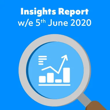 Magnifying glass bringing clarity to an insight data graph