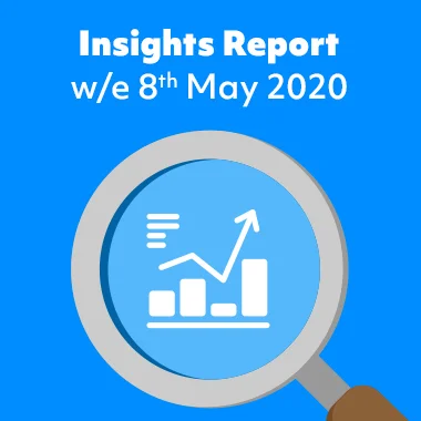 Magnifying glass bringing clarity to an insight data graph