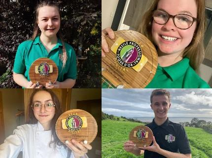 Four head photos of Toque d'Or 2020 winners