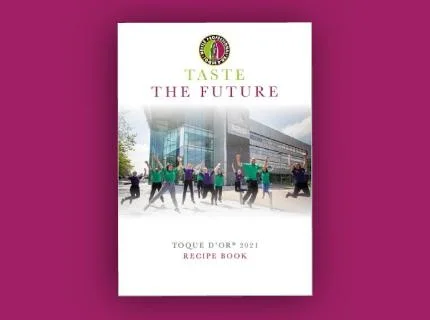 Front cover of the Toque 2021 Recipe Book