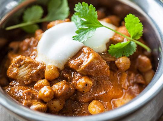 Chicken and chickpea curry