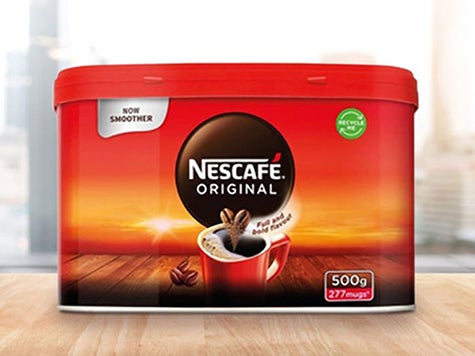 Nescafé refill tin for the workplace
