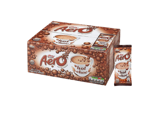 Aero hot choc sachets