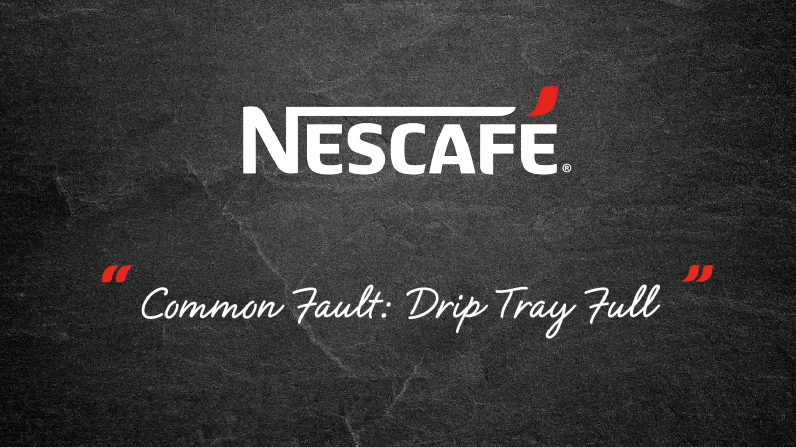 Common fault with drip tray