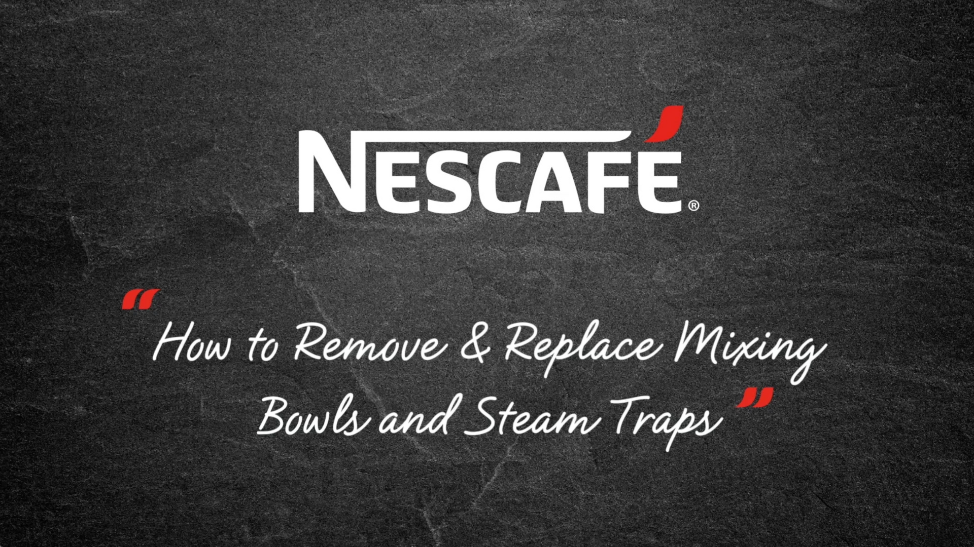 remove bowls and steam traps