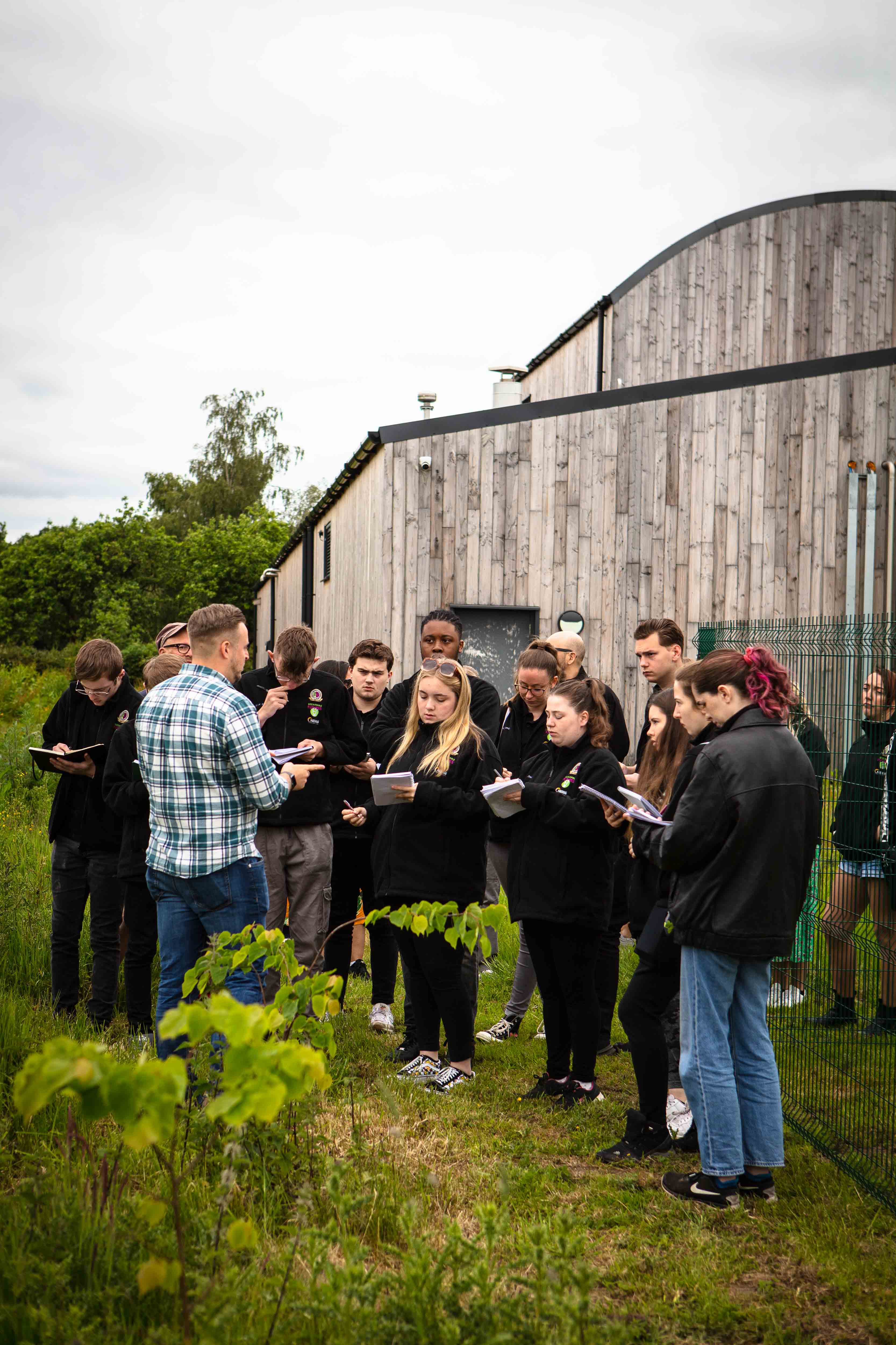 Toque dor participants at the farm