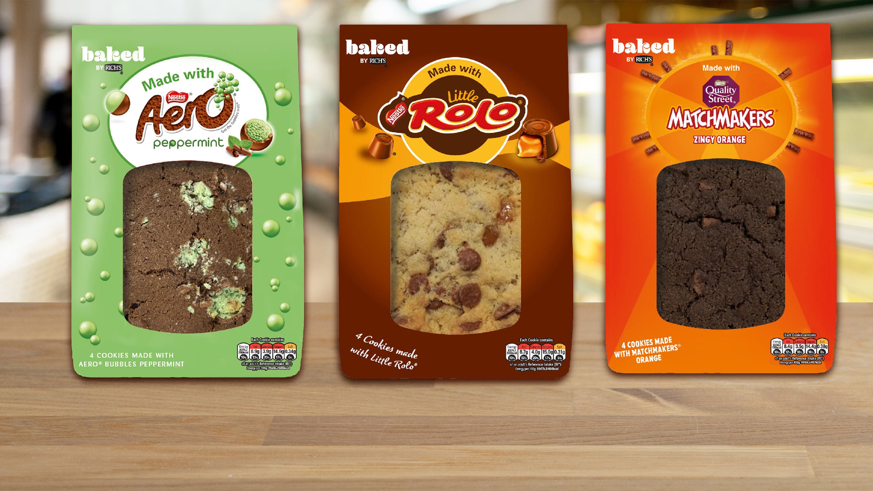 Aero, Rolo and Matchmakers cookies