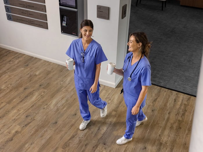 Doctors grabbing a coffee at the Hospital