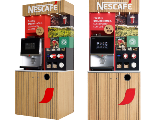 Award Winning Coffee Machine Units Made From Recycled Nestlé Materials