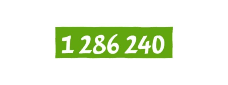 number of forest and fruit trees
