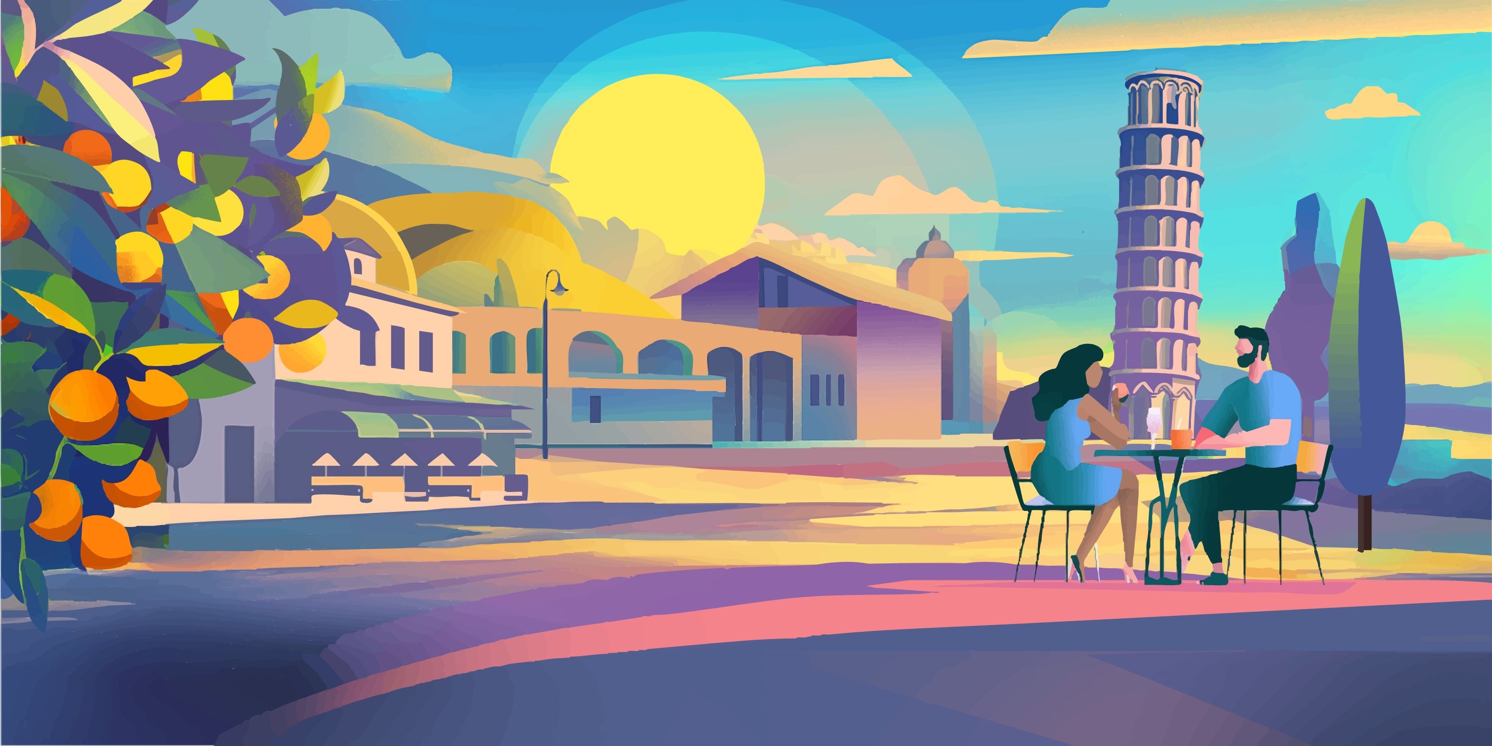 Toque d'Or 2025 background image of Italy landmarks