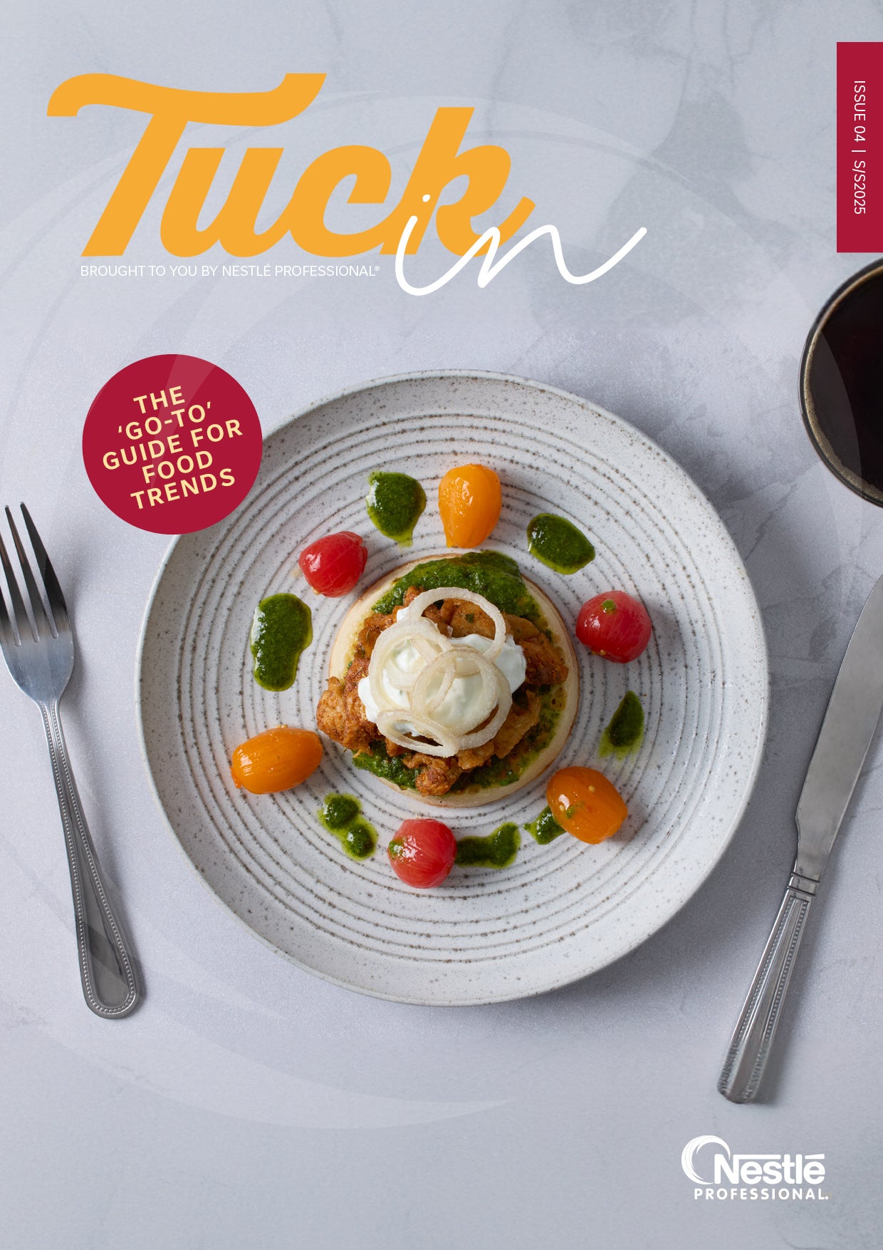 Tuck in magazine cover