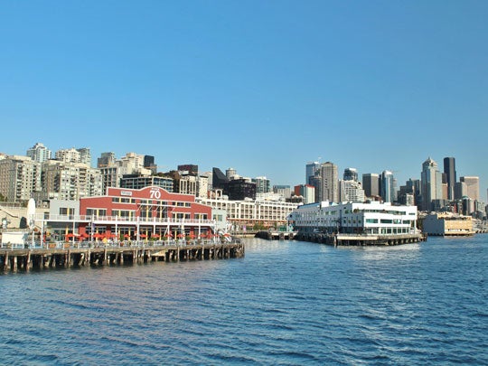 Seattle piers in 1970