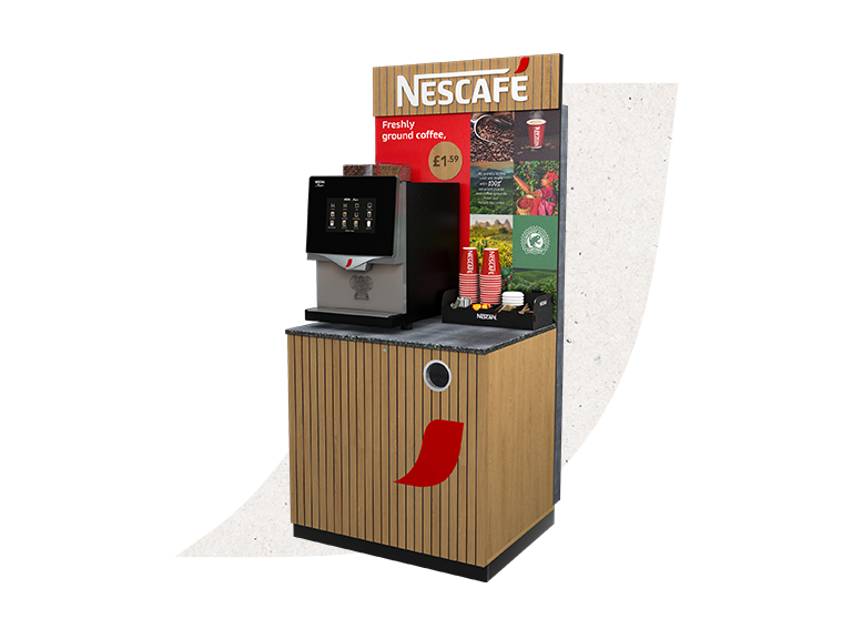 Nescafe floor standing coffee machine unit