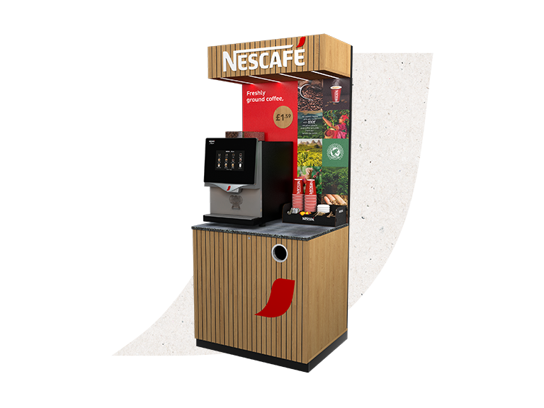 Nescafe optimal floor standing coffee machine unit