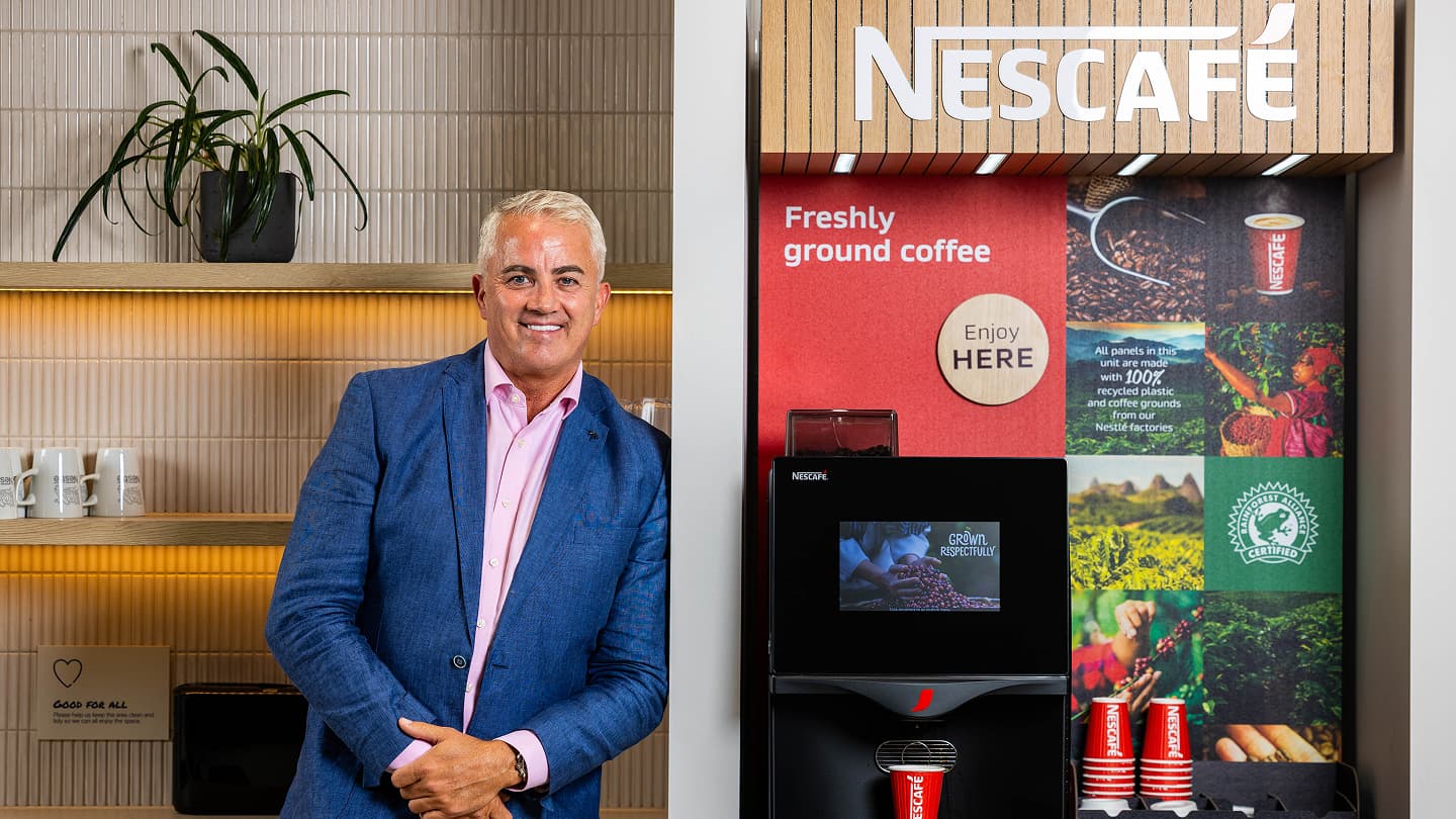 Nescafe sustainable coffee machine furniture