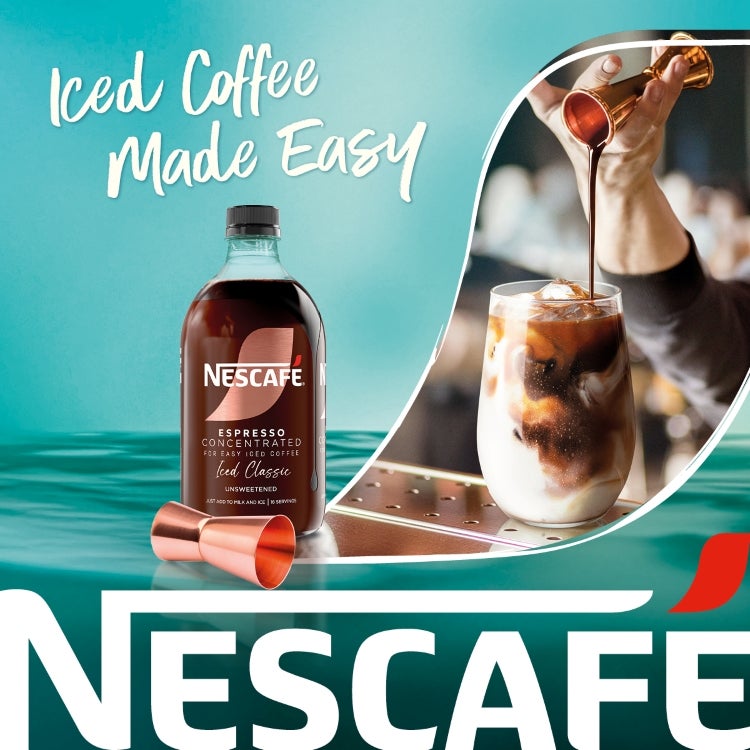 barman pouring espresso concentrate