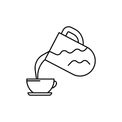 Icon of making coffee