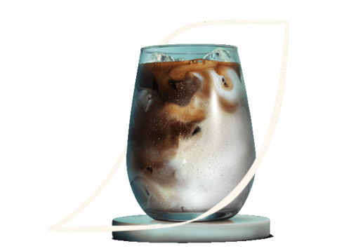 mixed espresso concentrate iced latte
