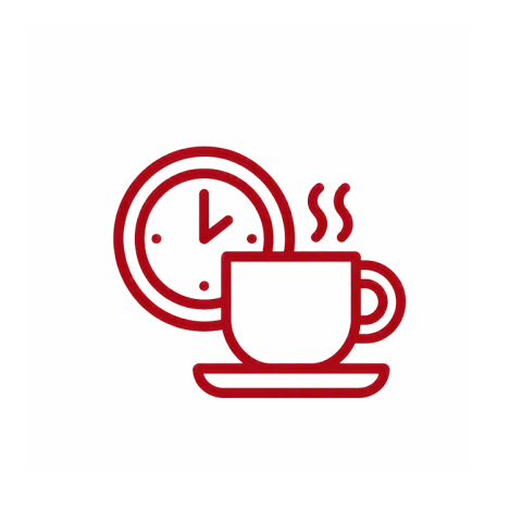coffee and clock icon