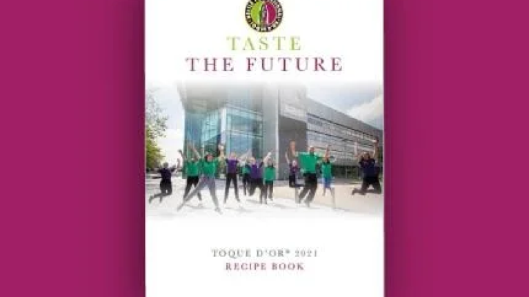 Front cover of the Toque 2021 Recipe Book