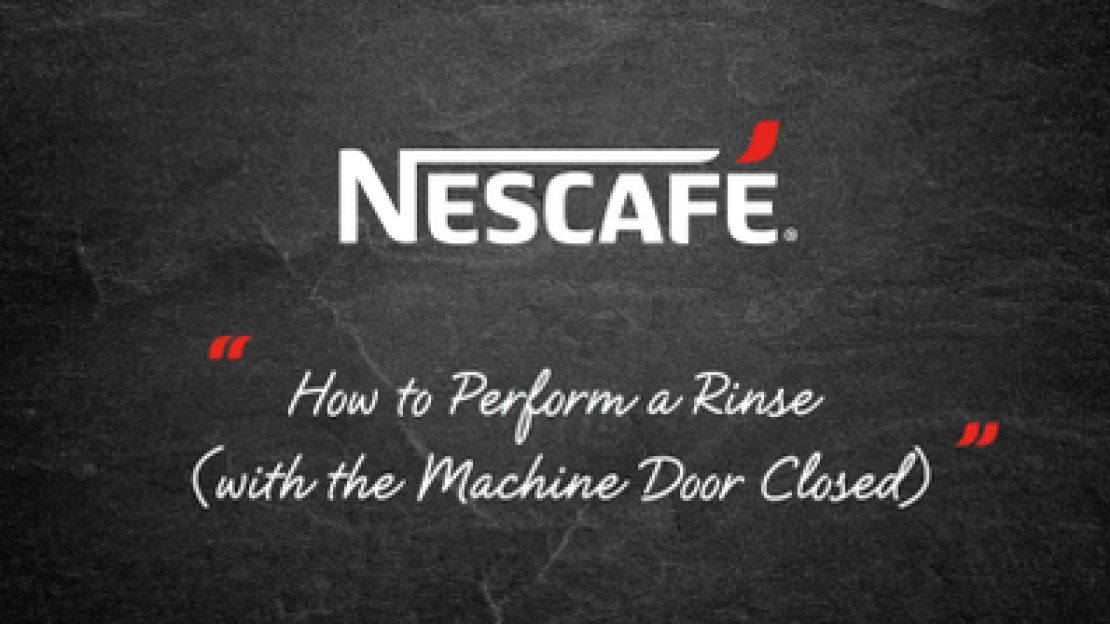 rinse door closed