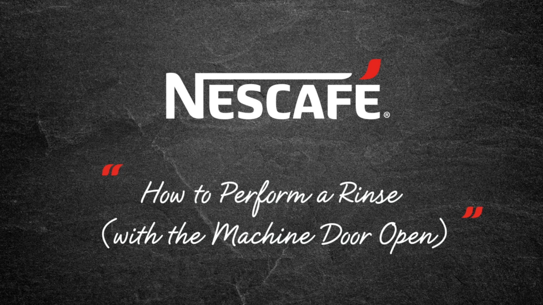 rinse door open