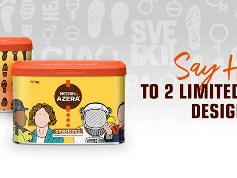 NESCAFE AZERA by design 2020 tin design in collaboration with the University for the Creative Arts