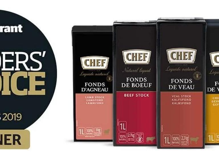 CHEF All Natural Stocks with Readers' Choice Award 2019 logo