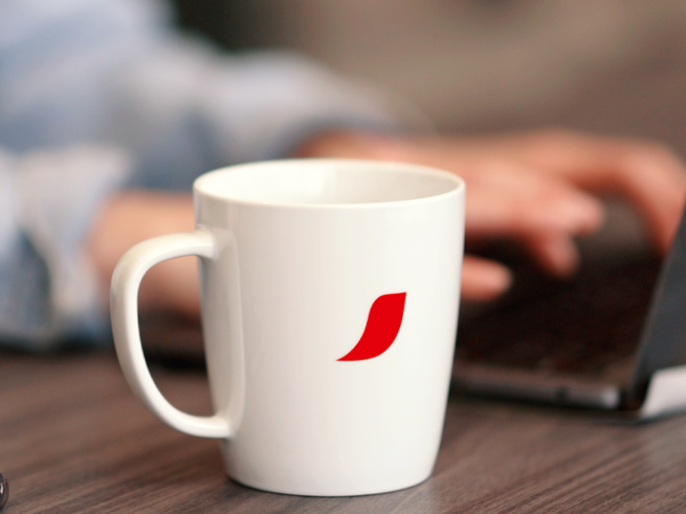 coffee in nescafe mug