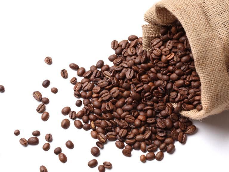 a sack of coffee beans