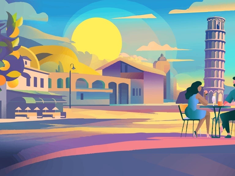 Toque d'Or 2025 background image of Italy landmarks