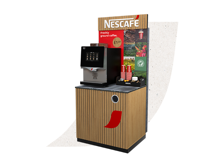 Nescafe floor standing coffee machine unit