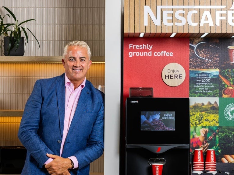 Nescafe sustainable coffee machine furniture