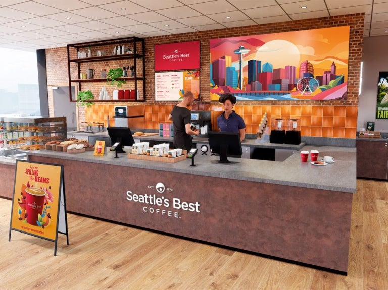 sbc served offering with baristas working