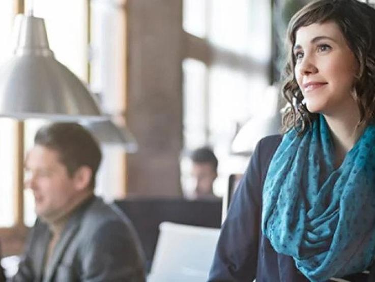 Woman in Office