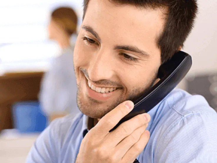 Person on the phone