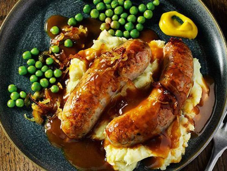 sausage and mash winter menu idea
