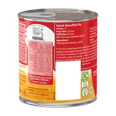 Label on a Carnation Caramel tin