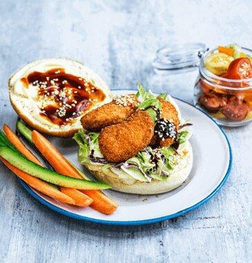Garden Gourmet Vegan Nuggets Used in Burger Recipe 