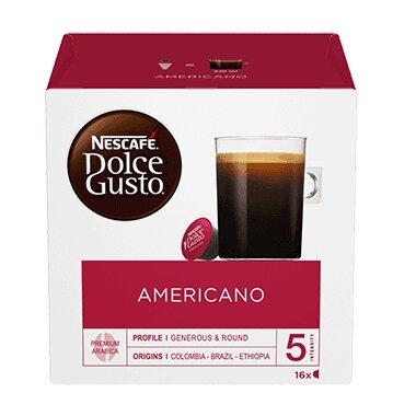 Box of Nescafé Dolce Gusto Americano capsules 
