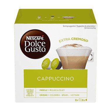 Box of Nescafé Dolce Gusto Cappuccino capsules