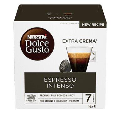 Box of Nescafé Dolce Gusto Espresso Intenso capsules