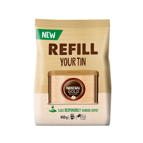 Nescafe Gold Refill 450g Front CGI