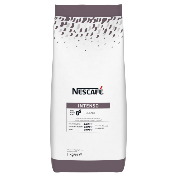 nescafe intenso whole roasted coffee beans bag